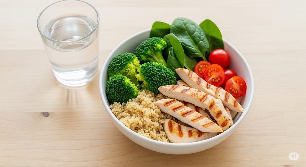 Gesunde Mahlzeit nach dem HIIT Training zum Abnehmen