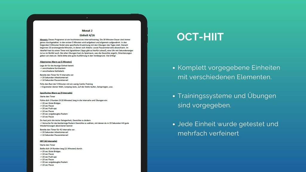 OCT-HIIT - High Intensity Intervall Plan Vorschau 2