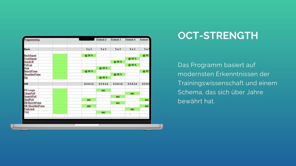 OCT-STRENGTH - Maximalkraftplan Vorschau 3