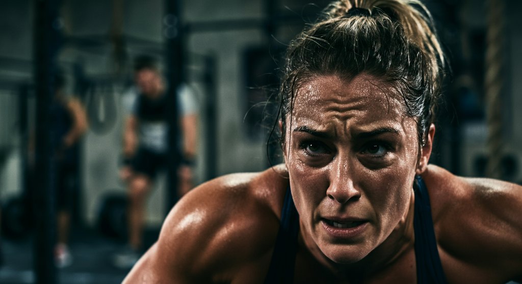 Athletin überwindet Muskelbrennen beim CrossTraining dank Beta-Alanin.