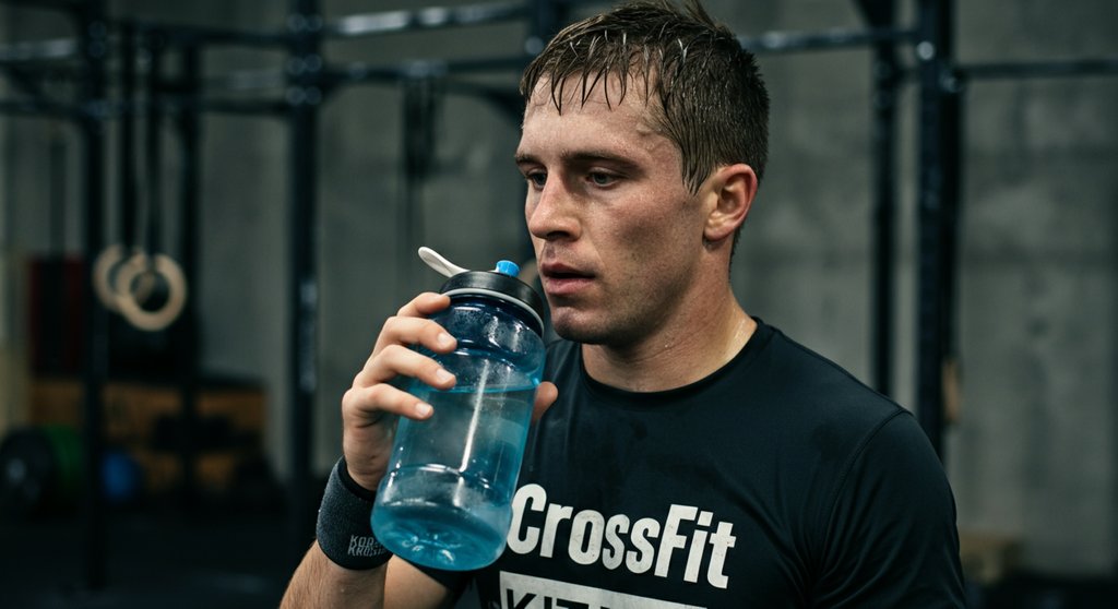 CrossTraining Athlet sorgt durch ausreichende Flüssigkeitszufuhr für eine optimale Regeneration.