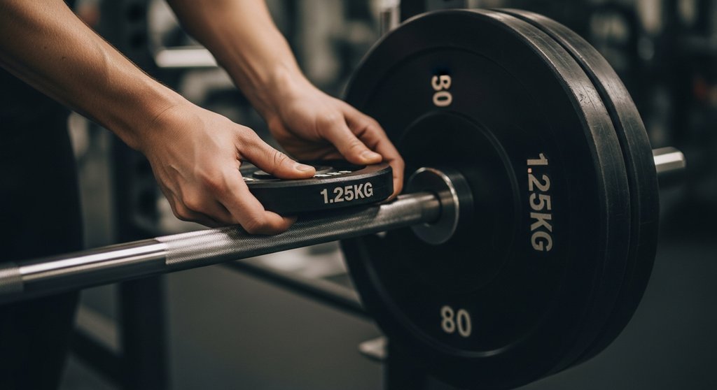 Die progressive Steigerung im 5x5 Training durch das Hinzufügen kleiner Gewichte.