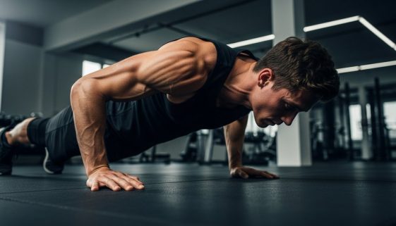 Ein Athlet führt einen perfekten Handstand Push Up als Teil seiner Progression aus.
