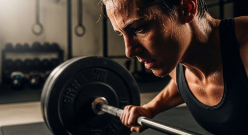 Ein fokussierter Athlet nach einem intensiven Crosstraining-Workout zur Steigerung der Motivation. Ein fokussierter Athlet nach einem intensiven Crosstraining-Workout zur Steigerung der Motivation.