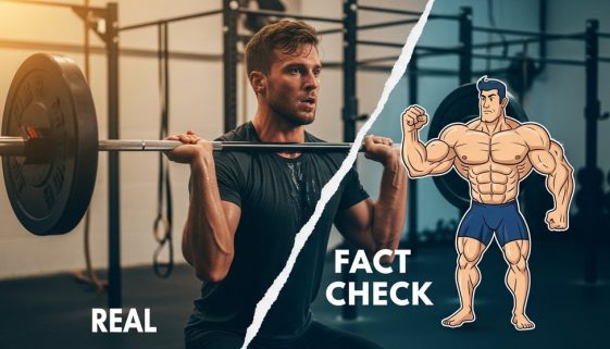 Eine Athletin im Crosstraining Fakten-Check, die einen Mythos widerlegt.