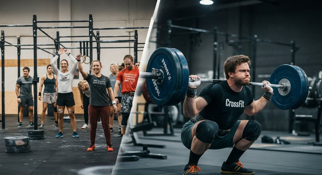 Entscheidungshilfe Crosstraining vs Powerlifting: Gemeinschaft vs. individueller Fokus.