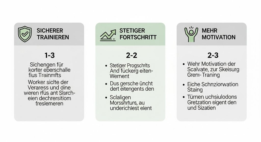 Infografik zeigt die drei Hauptvorteile von skaliertem Crosstraining.