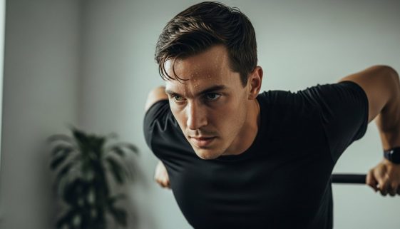 Person macht eine intensive HIIT Rückenübung für einen starken, gesunden Rücken.