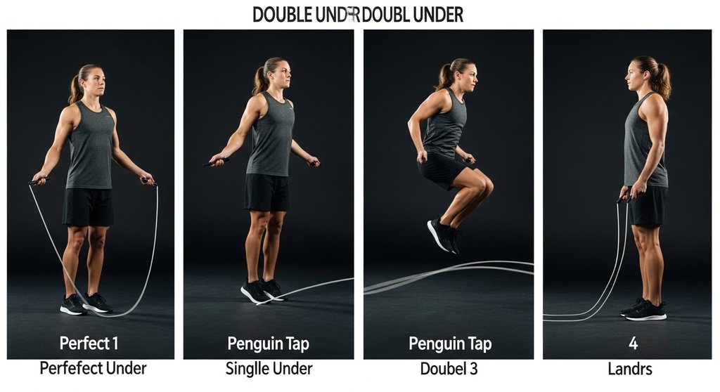 Schritt-für-Schritt-Anleitung zur Erlernung von Double Unders.