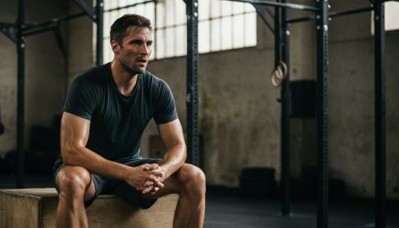 Athlet nach dem Workout – Fokus und Kraft dank Paleo Ernährung im CrossTraining.